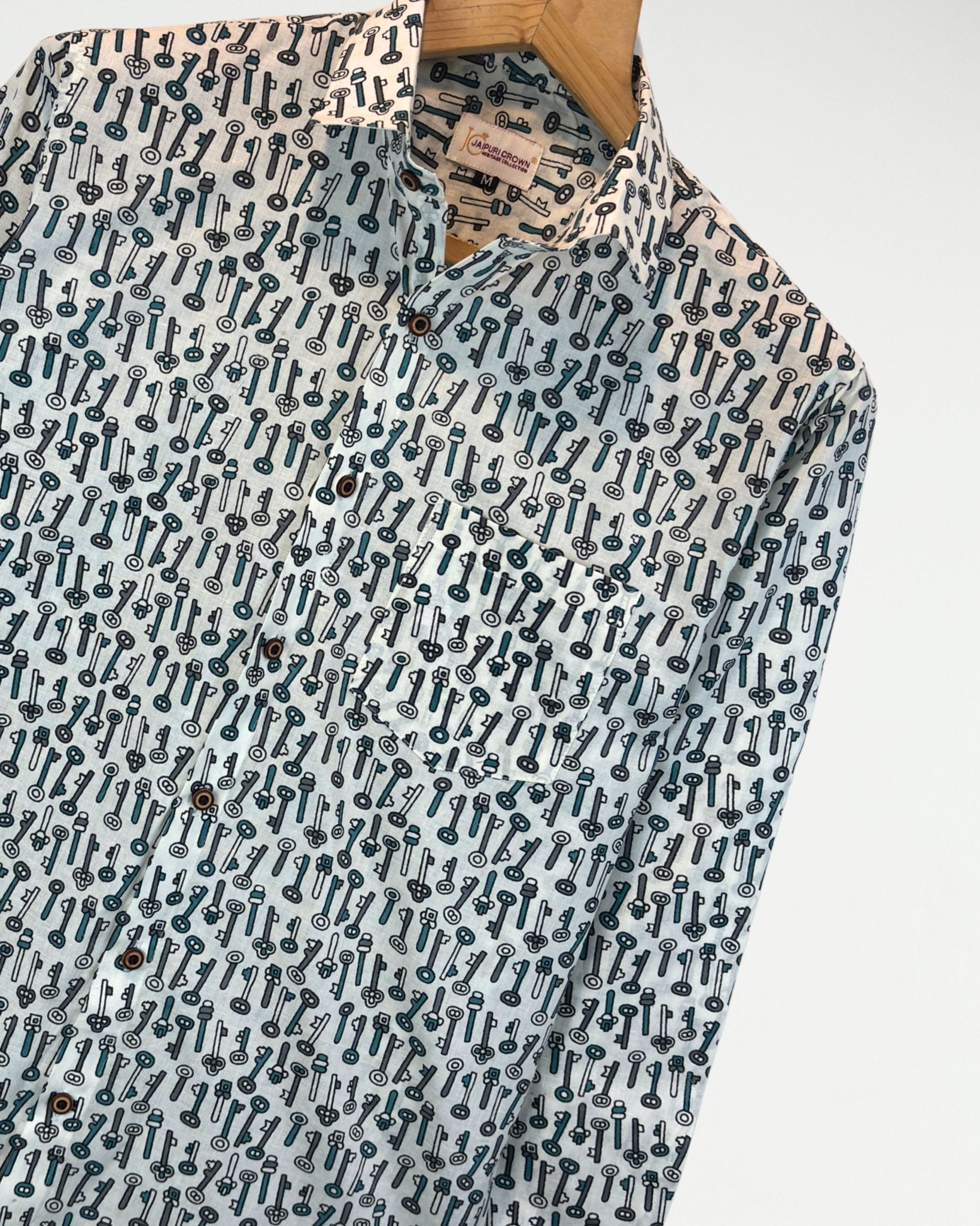 Keyscape – Full Sleeve Cotton Shirt - Jaipuri Crown