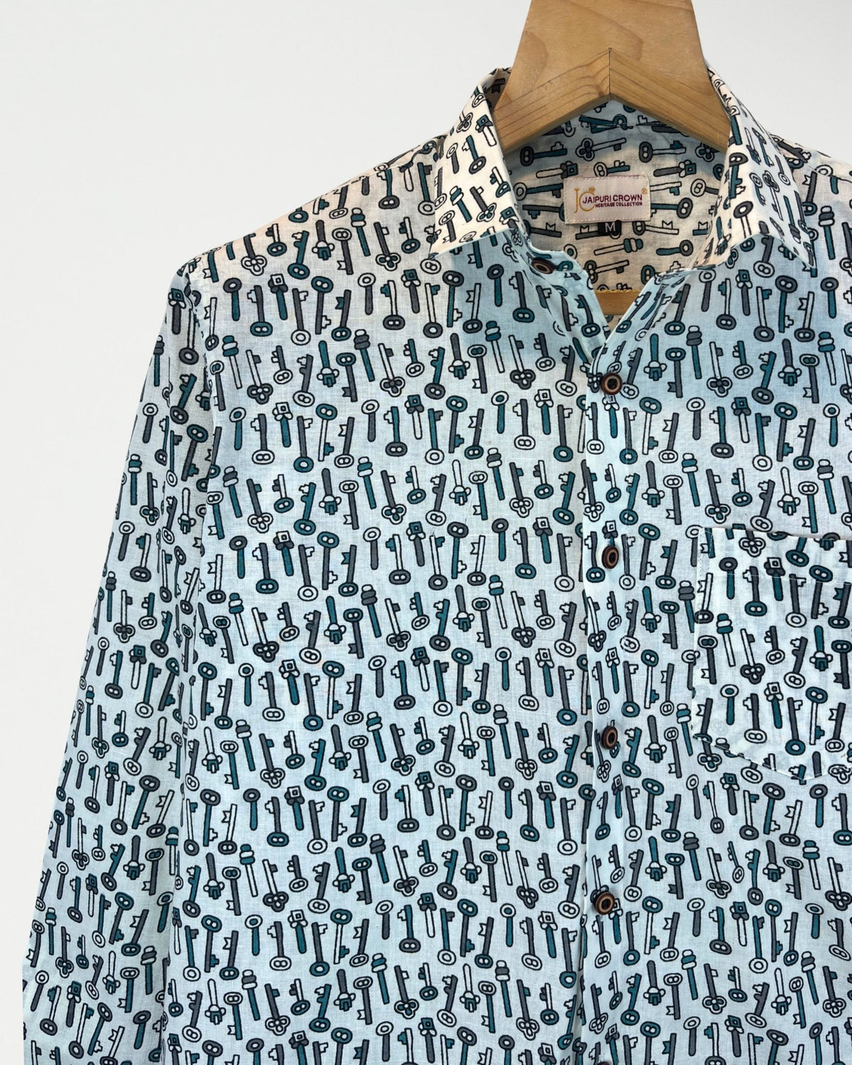 Keyscape – Full Sleeve Cotton Shirt - Jaipuri Crown