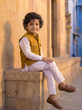 Kids' Hunting Jacket – 4-Pocket Yellow - Jaipuri Crown
