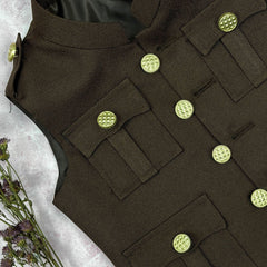 Kid's Hunting Jacket - Coffee - Jaipuri Crown