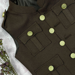 Kid's Hunting Jacket - Coffee - Jaipuri Crown