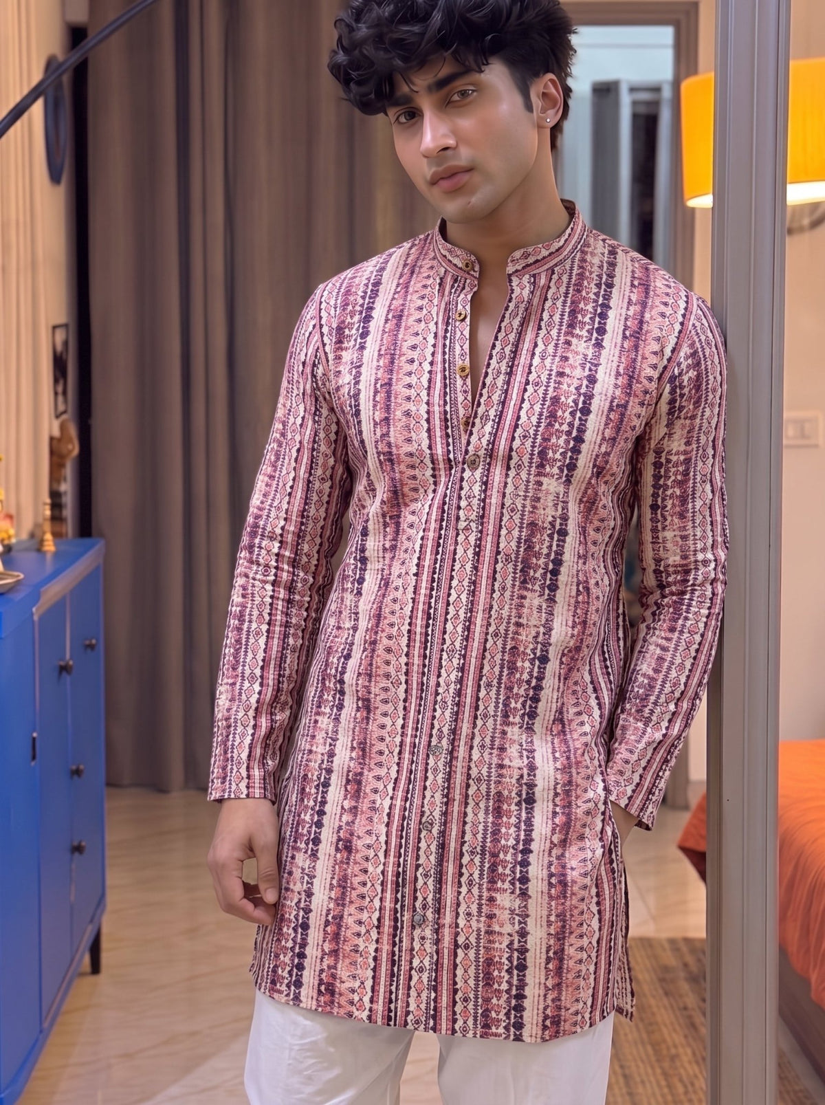 Kutch Embroidery Printed Kurta - Jaipuri Crown