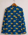 Leopard Roar – Printed Cotton Short Kurta - Jaipuri Crown
