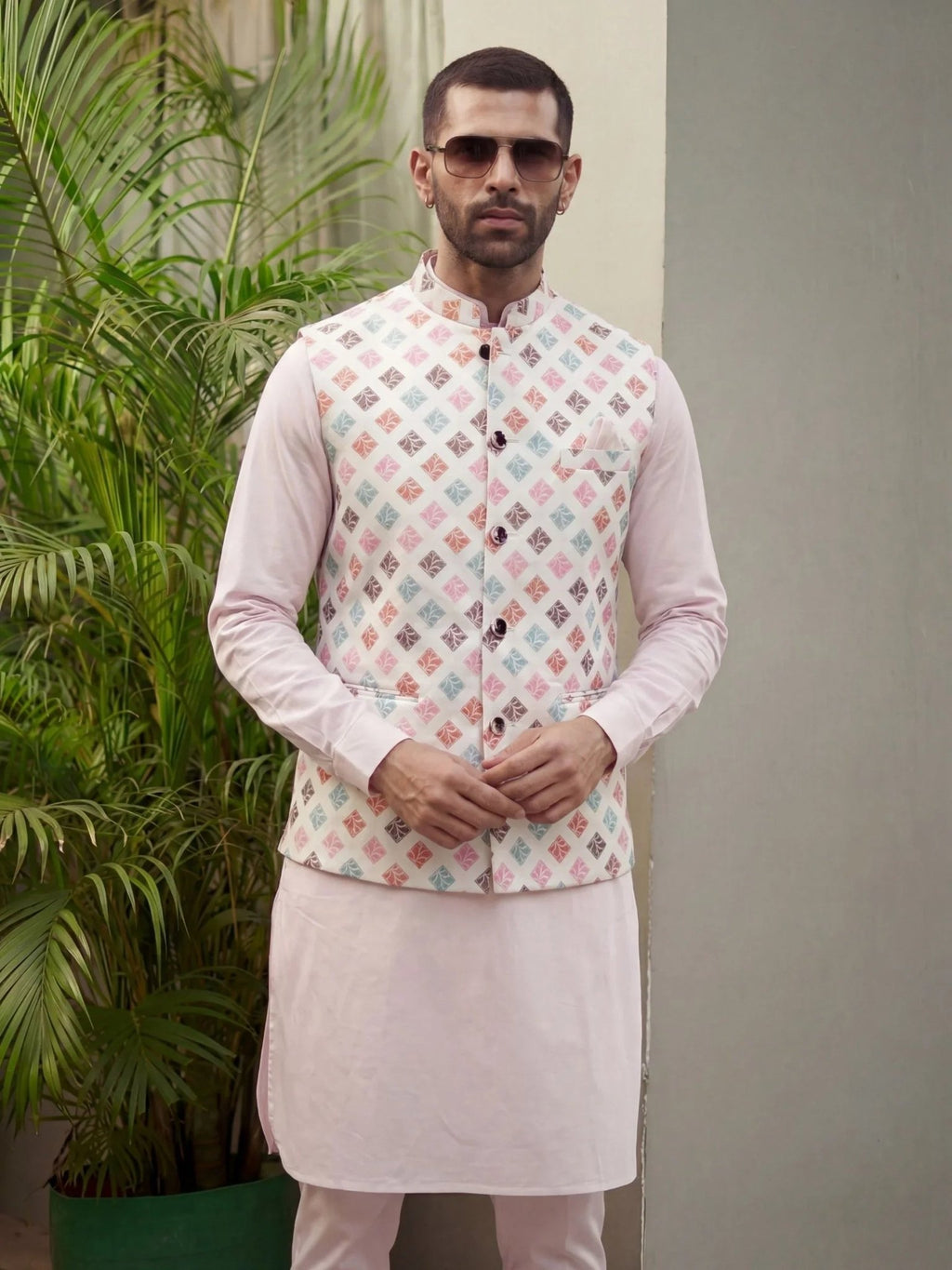Luxe Legacy Modi Jacket - Jaipuri Crown