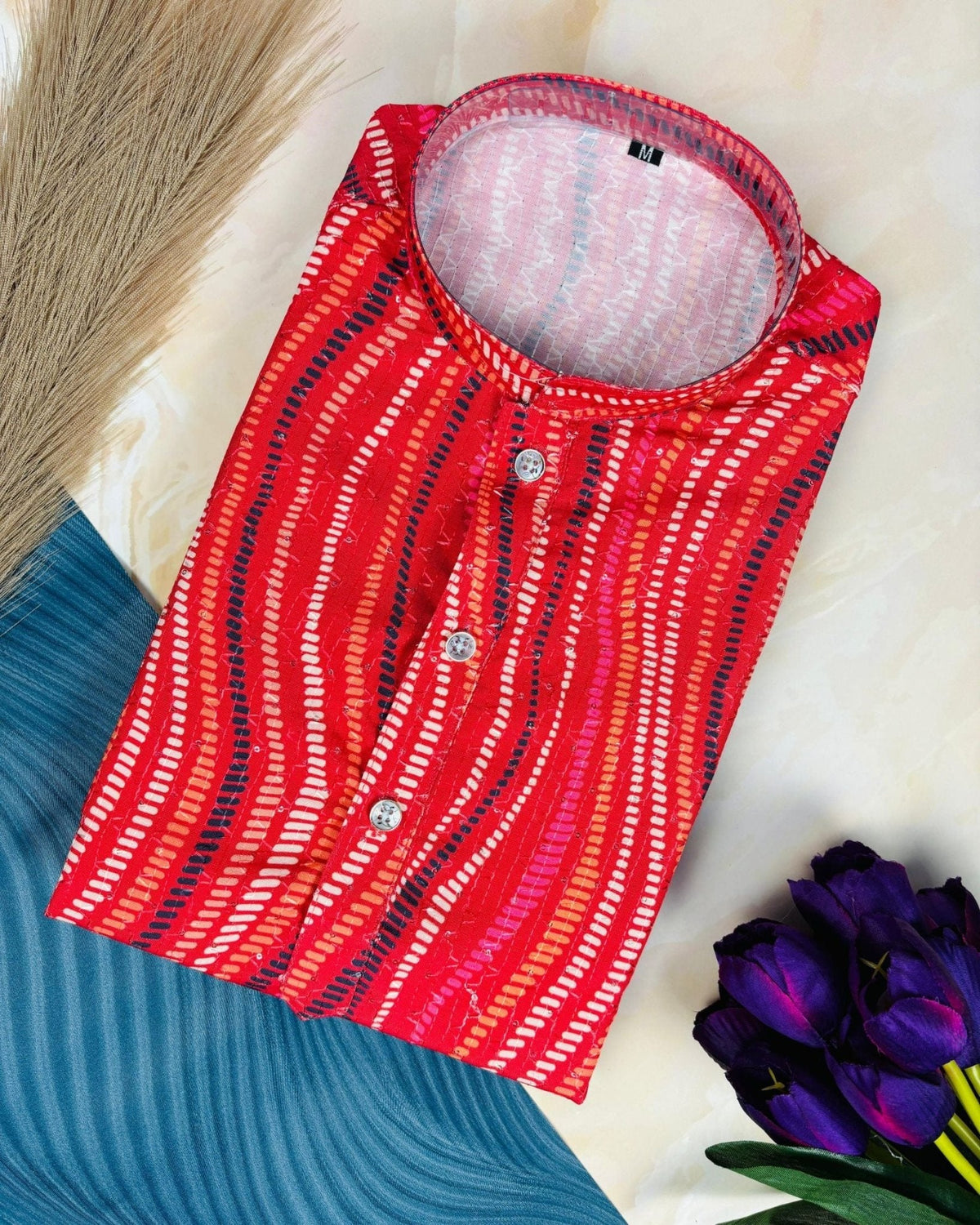 Madhubani Print Kurta - Jaipuri Crown