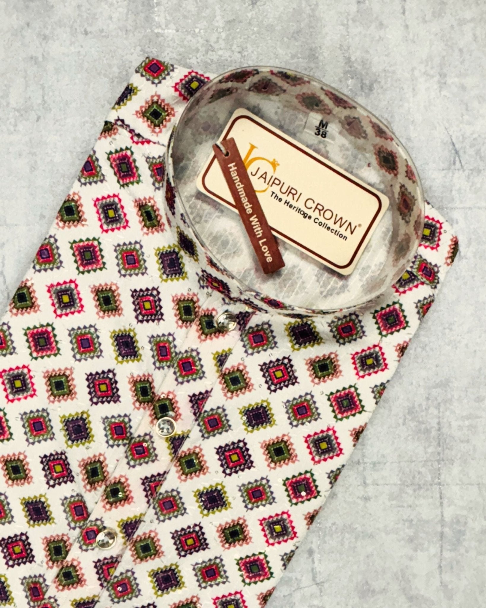 Magnolia Blossom Printed Kurta - Jaipuri Crown