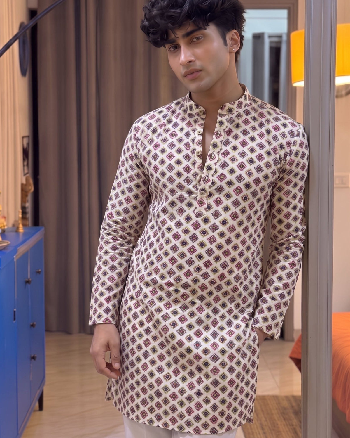 Magnolia Blossom Printed Kurta - Jaipuri Crown