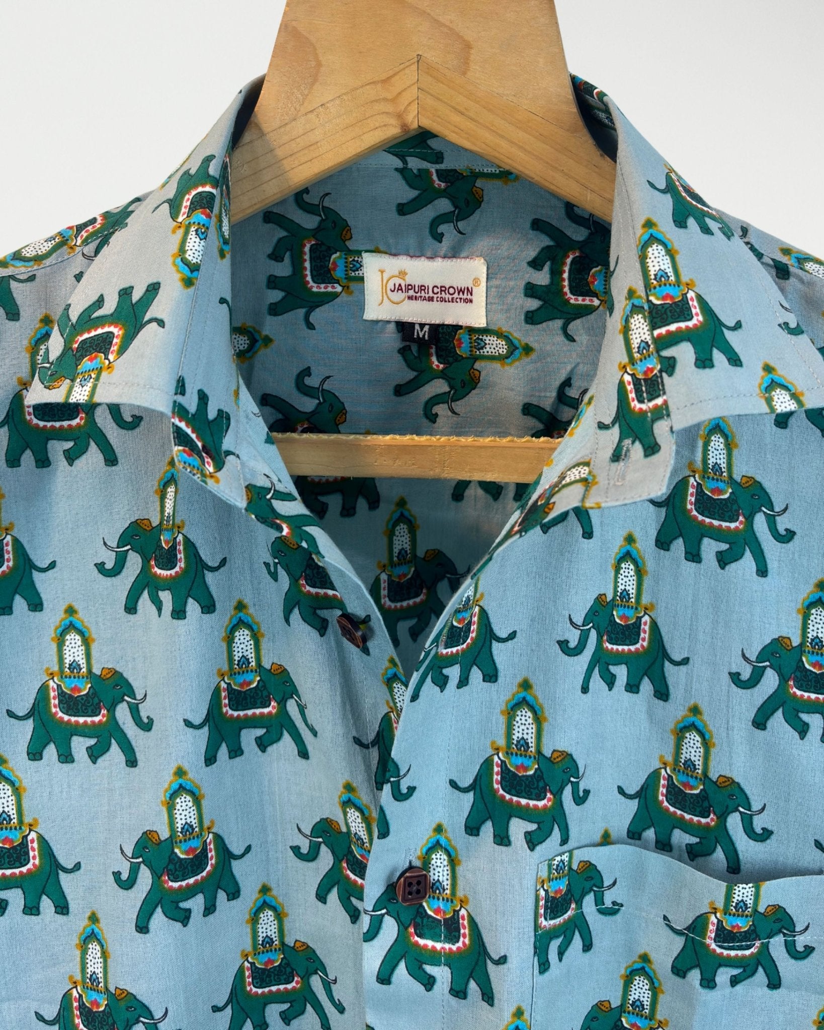 Maharaja March - Pure Cotton Shirt - Jaipuri Crown