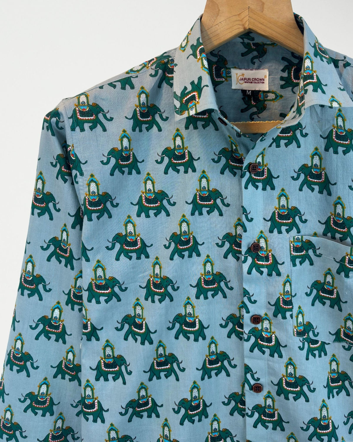 Maharaja March - Pure Cotton Shirt - Jaipuri Crown