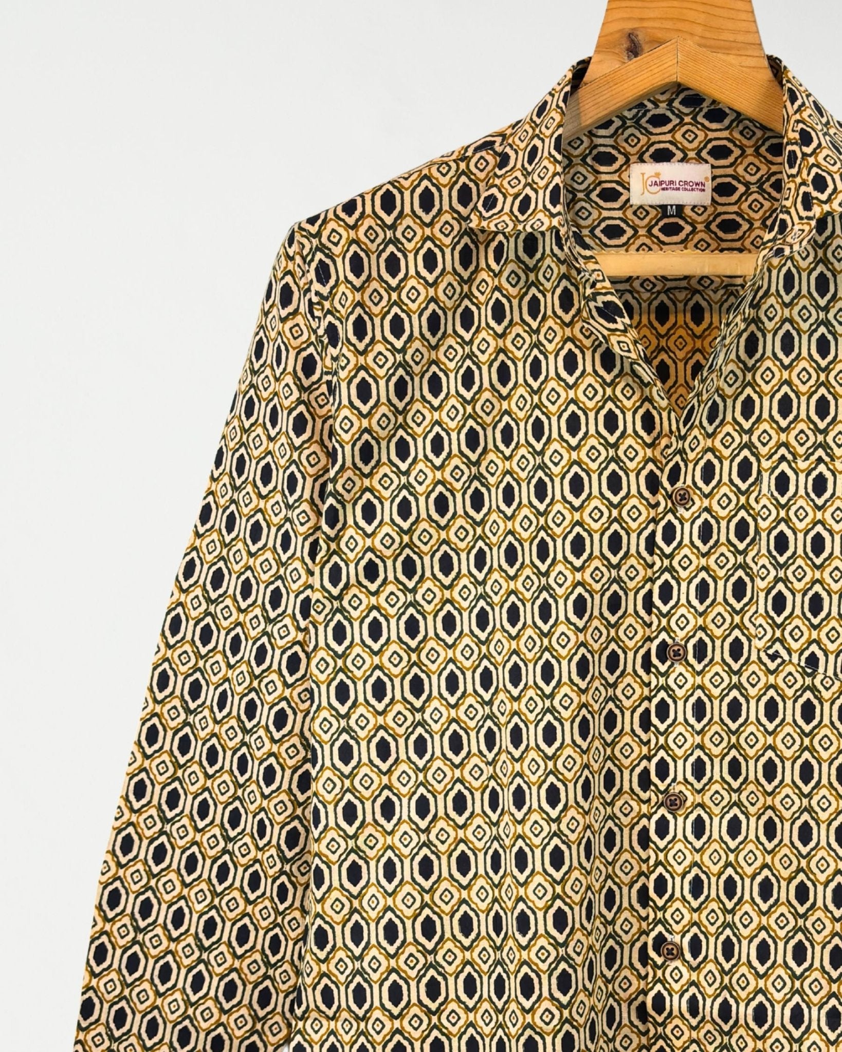 Majestic Breeze - Pure Cotton Shirt - Jaipuri Crown