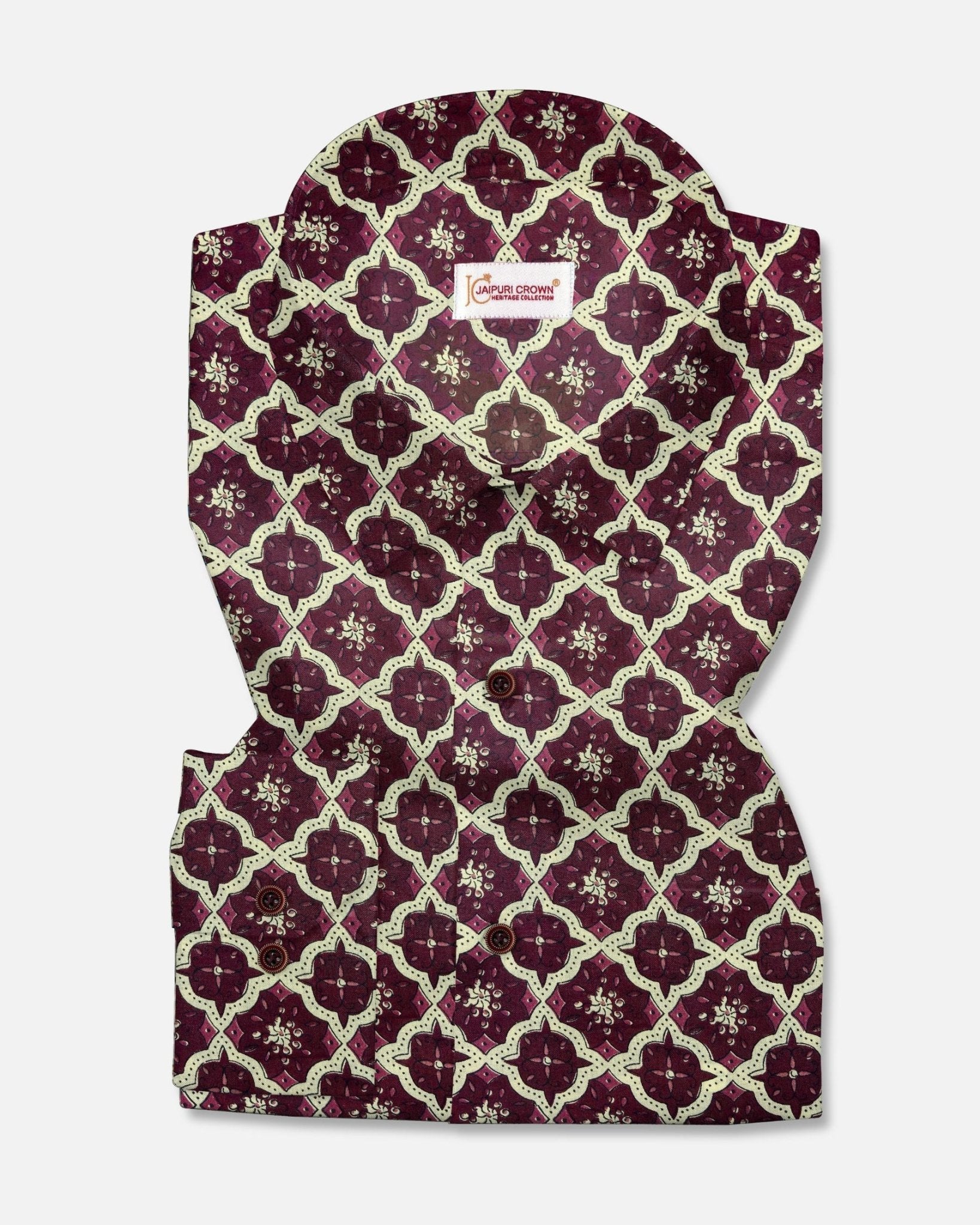 Majestic Maroon - Jaipuri Crown