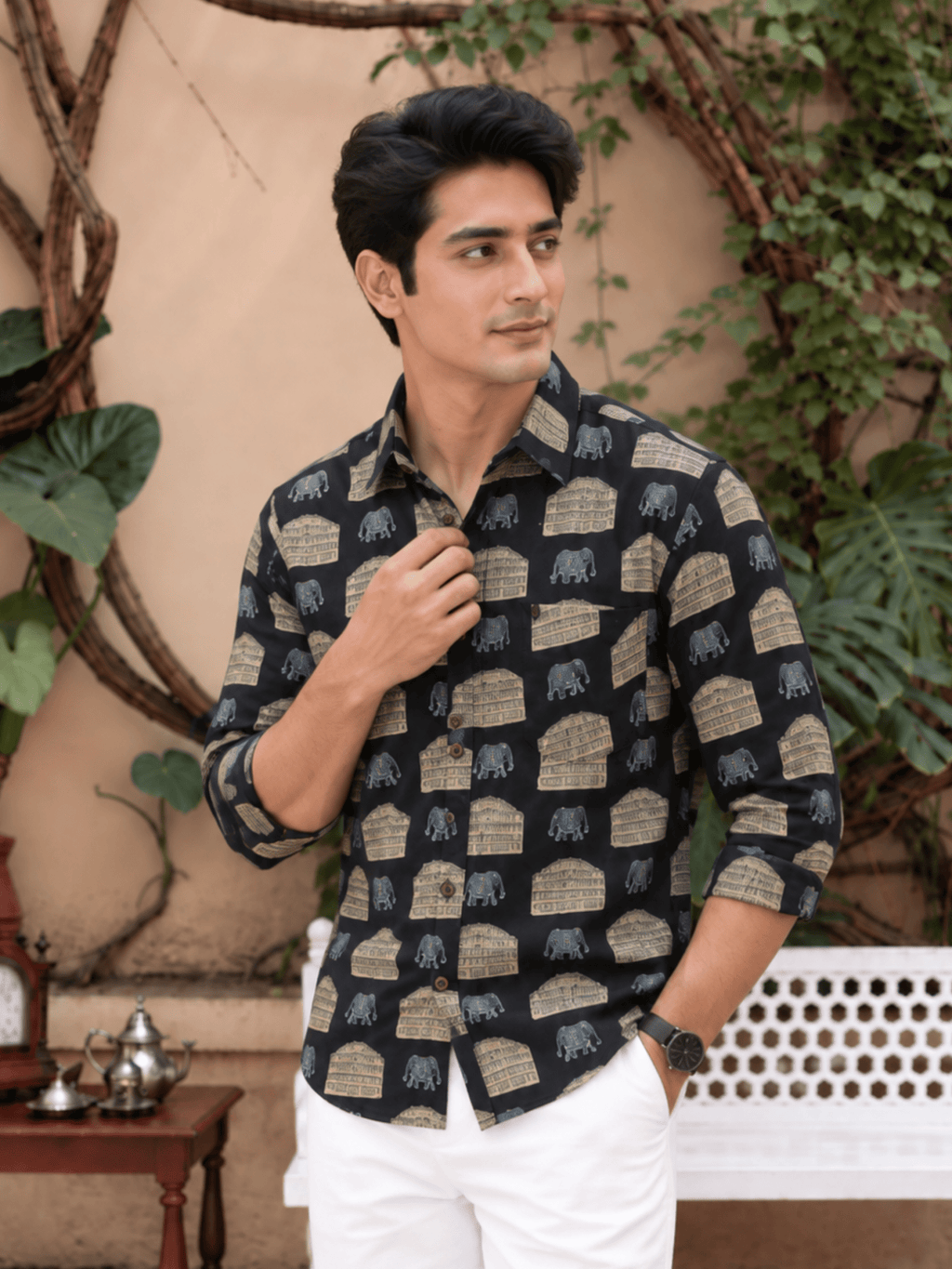 Majestic Patterns – Full Sleeve Cotton Shirt - Jaipuri Crown