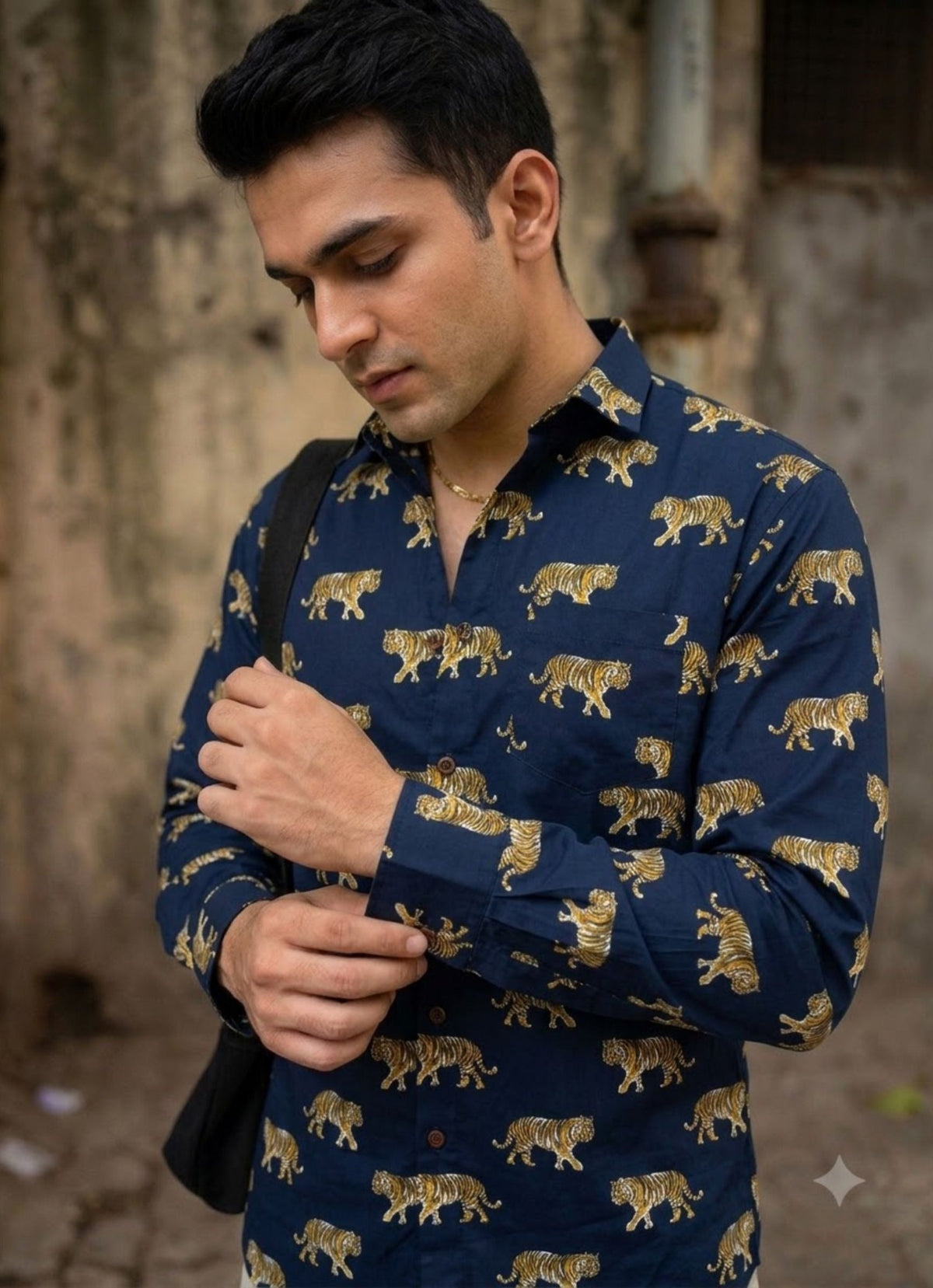 Majestic Tigers – Full Sleeve Cotton Shirt - Jaipuri Crown