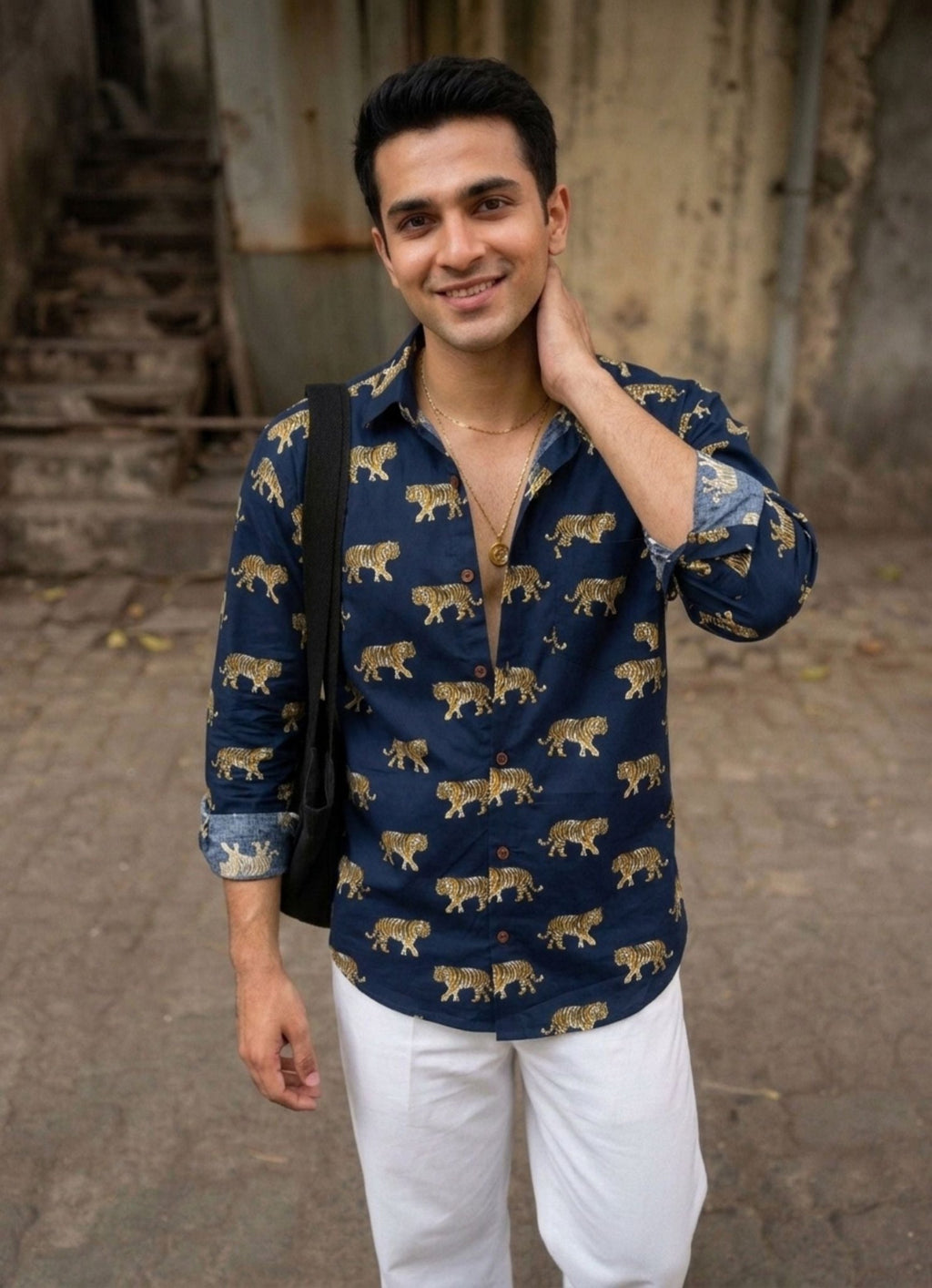 Majestic Tigers – Full Sleeve Cotton Shirt - Jaipuri Crown