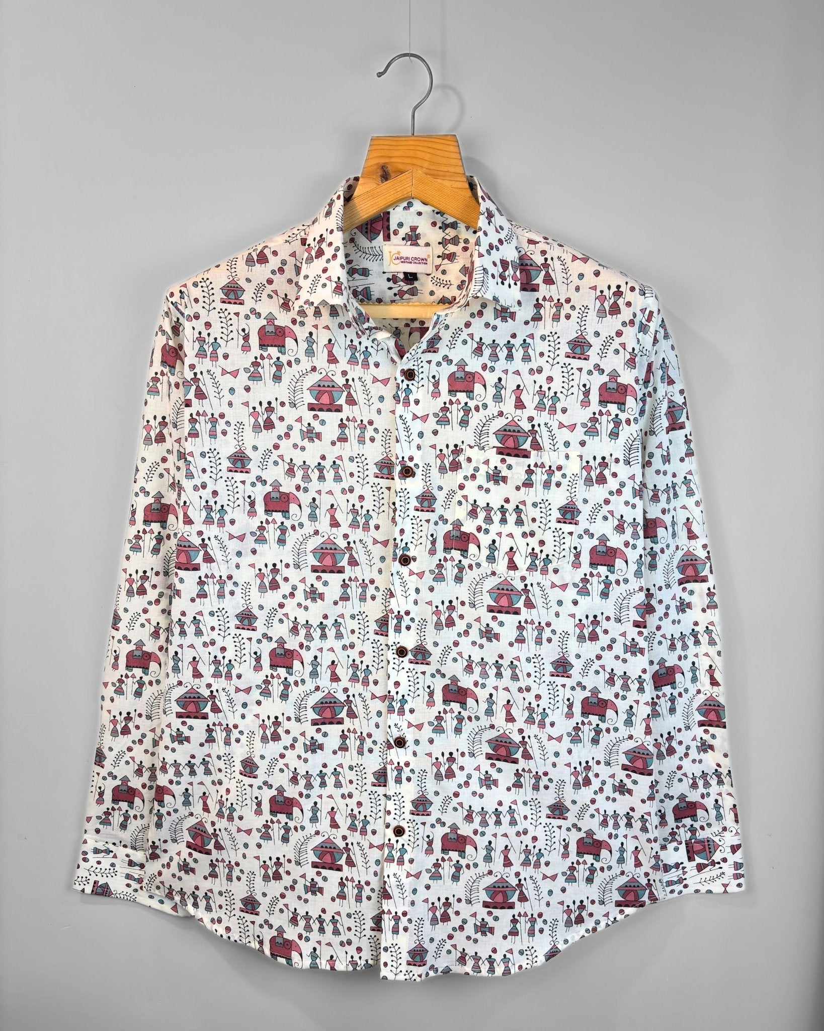 Mandala Gaon - Pure Cotton Shirt - Jaipuri Crown