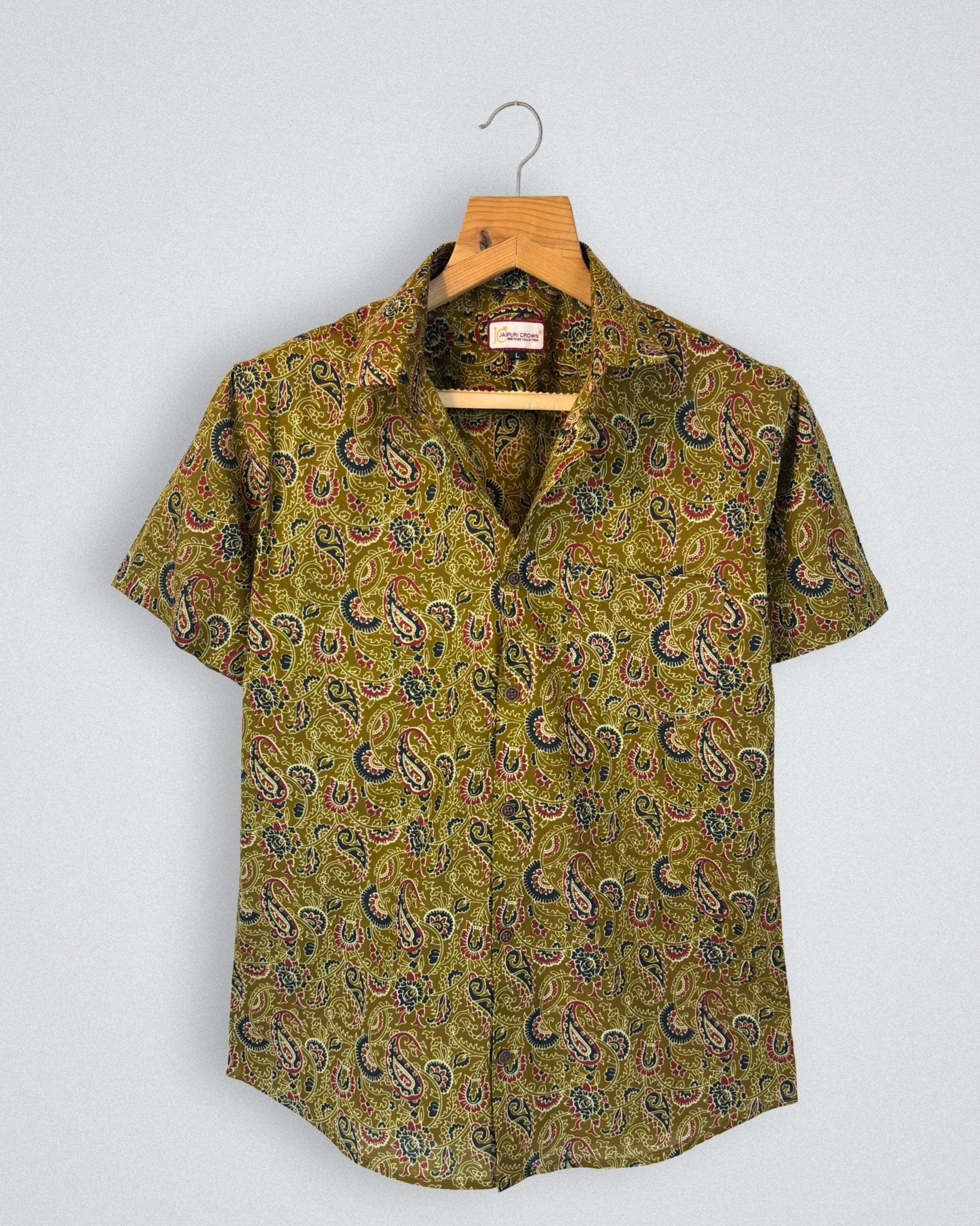 Marwar Paisley – Printed Cotton Half Sleeve - Jaipuri Crown