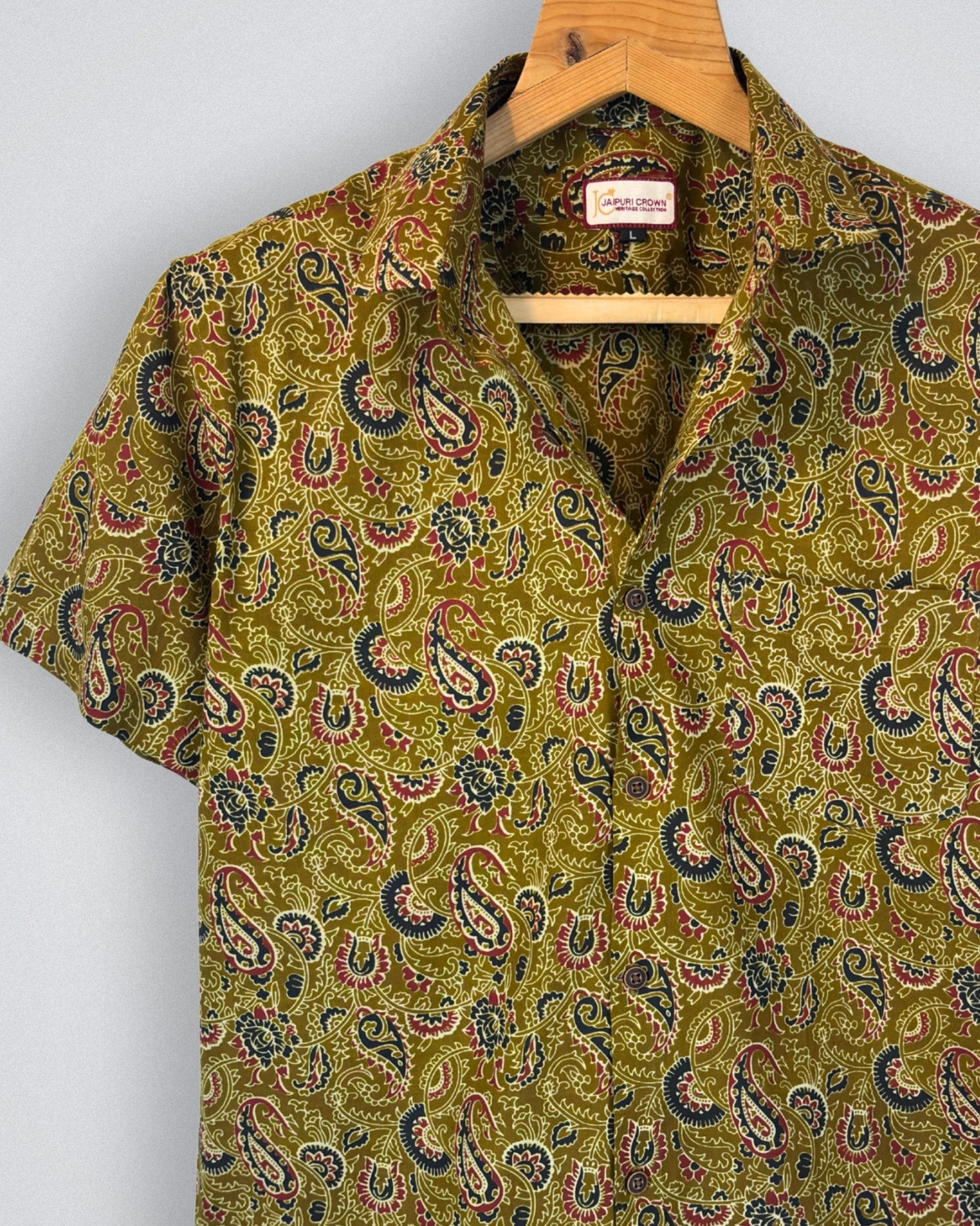 Marwar Paisley – Printed Cotton Half Sleeve - Jaipuri Crown