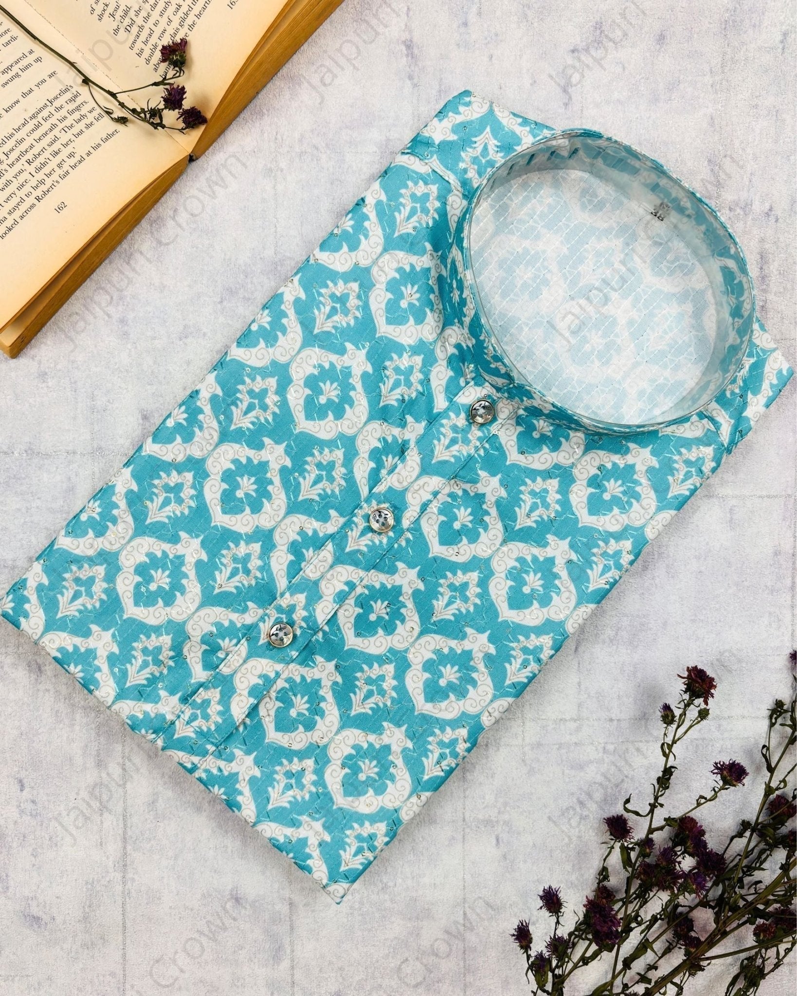 Meenakari Printed Kurta - Jaipuri Crown
