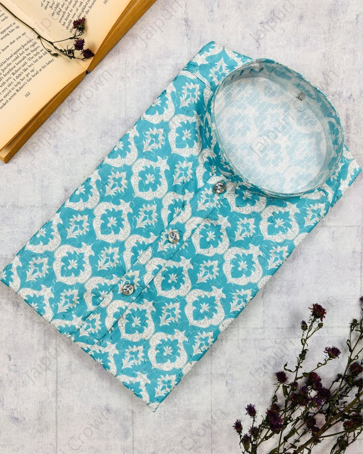 Meenakari Printed Kurta - Jaipuri Crown