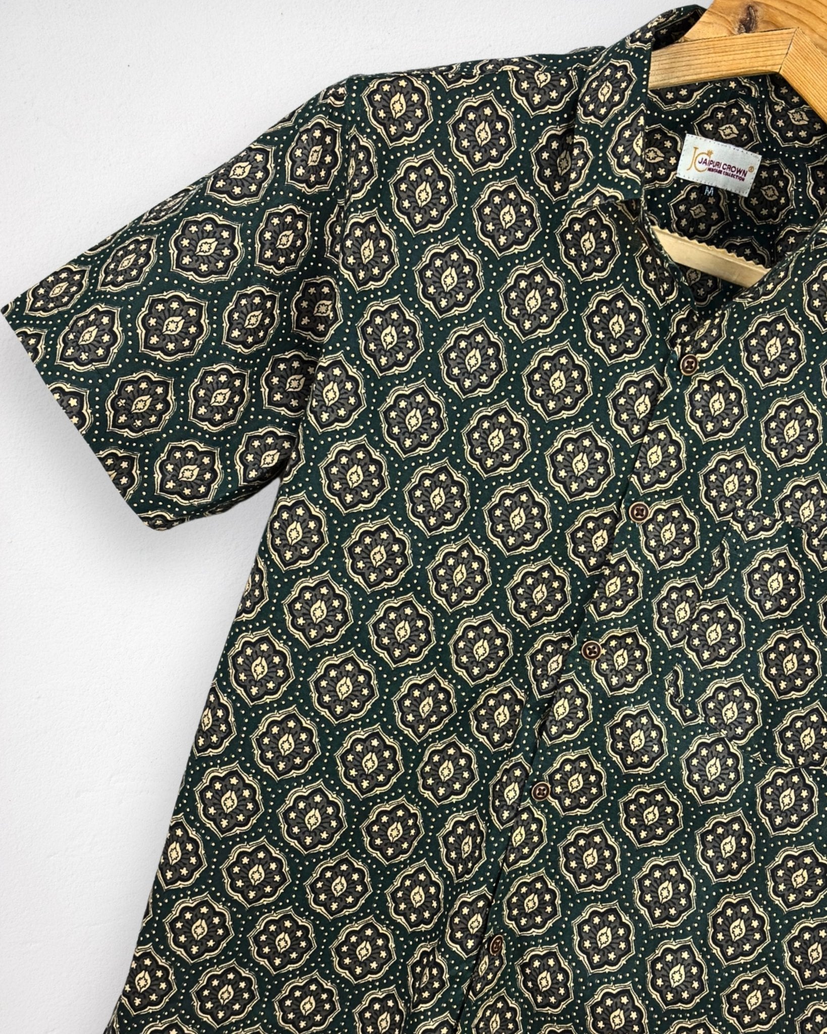 Mehraab – Half Sleeve Cotton Shirt - Jaipuri Crown