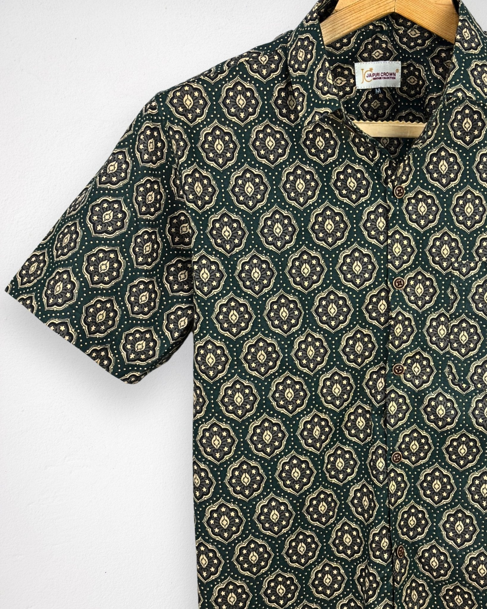 Mehraab – Half Sleeve Cotton Shirt - Jaipuri Crown