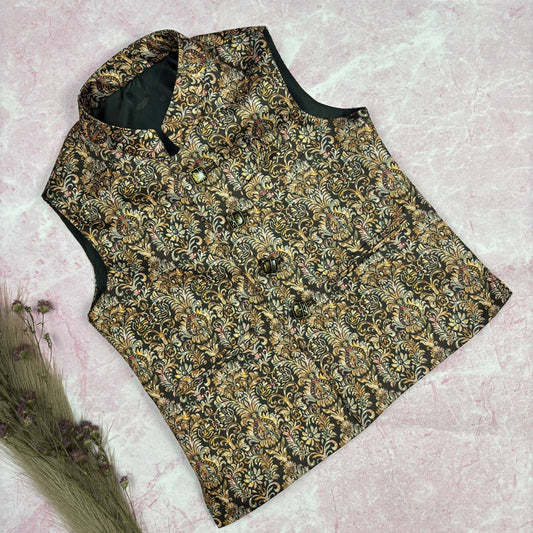 Mewar Majesty Modi Jacket for Kids - Jaipuri Crown