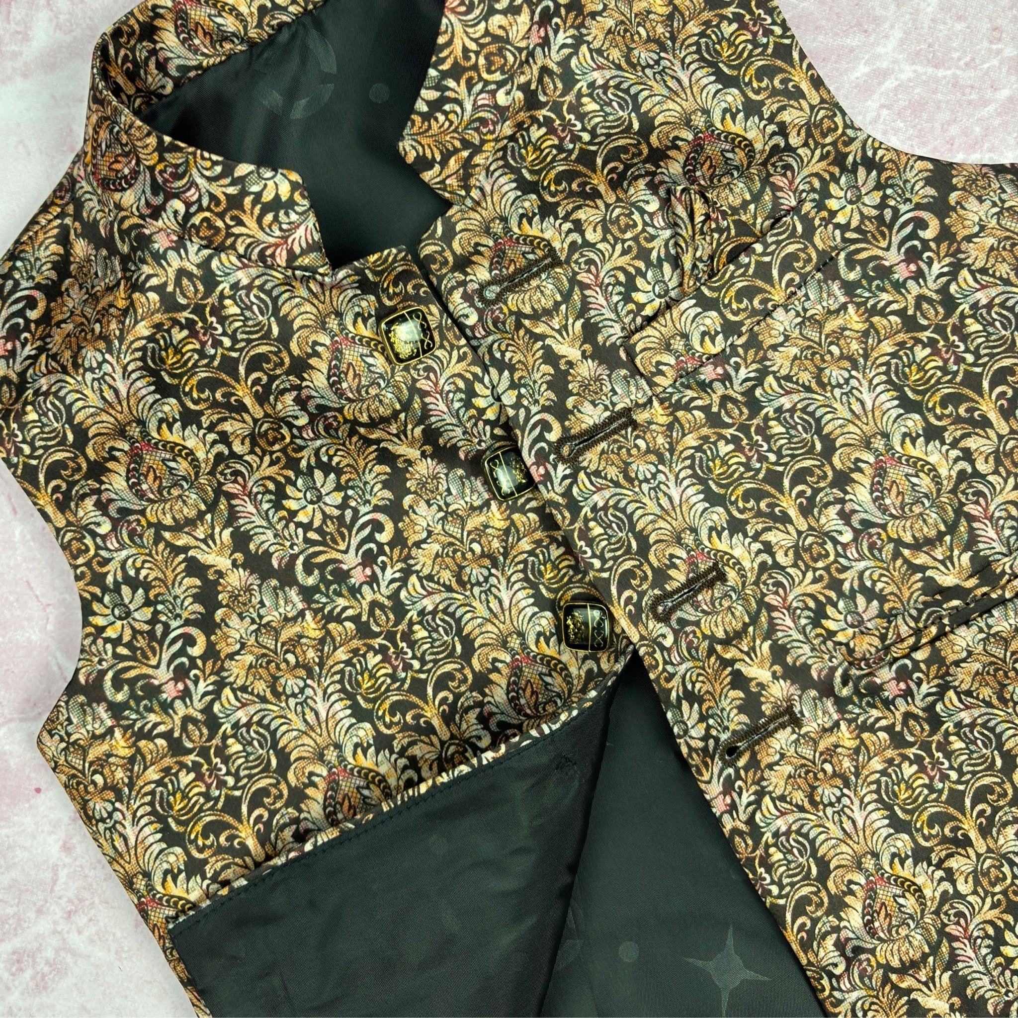 Mewar Majesty Modi Jacket for Kids - Jaipuri Crown