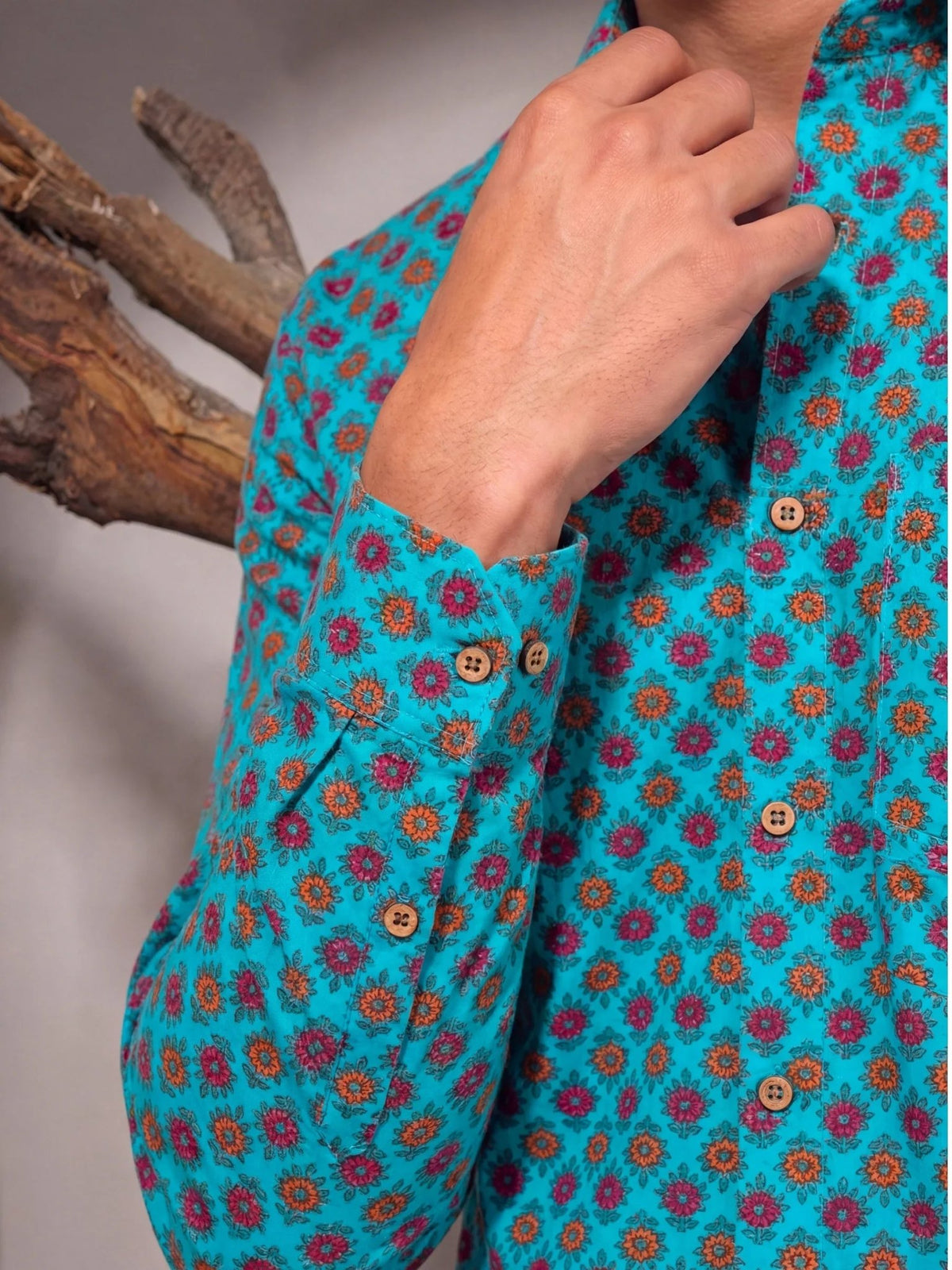 Mini Buti - Pure Cotton Handblock Shirt - Jaipuri Crown