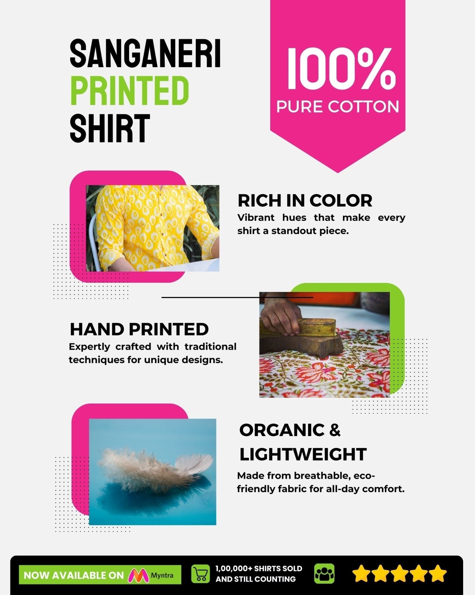 Mini Trunk - Pure Cotton Shirt - Pure Cotton Shirt - Jaipuri Crown