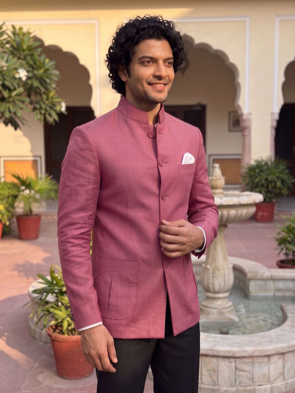 Modern Cotton Linen Jodhpuri Bandhgala - Jaipuri Crown
