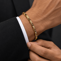 Modern Gold Articulated Bracelet - Men's Jewellery - Jaipuri Crown