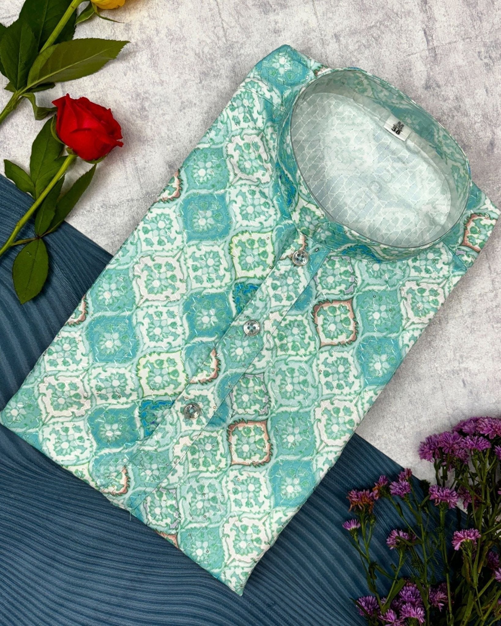 Modern Imprint Printed Kurta - Jaipuri Crown
