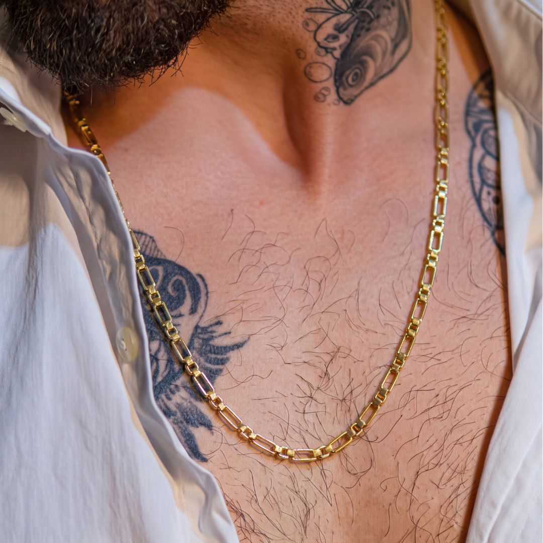 Modern Men's Chain - Jaipuri Crown