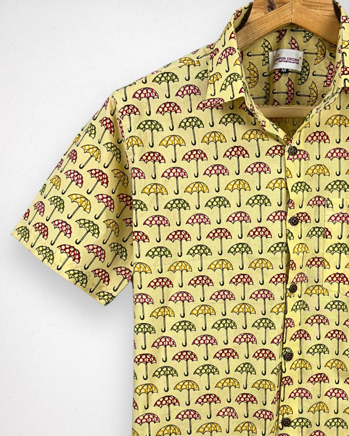 Monsoon Pop – Half Sleeve Cotton Shirt - Jaipuri Crown