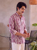 Mystic Maroon – Printed Cotton Short Kurta - Jaipuri Crown
