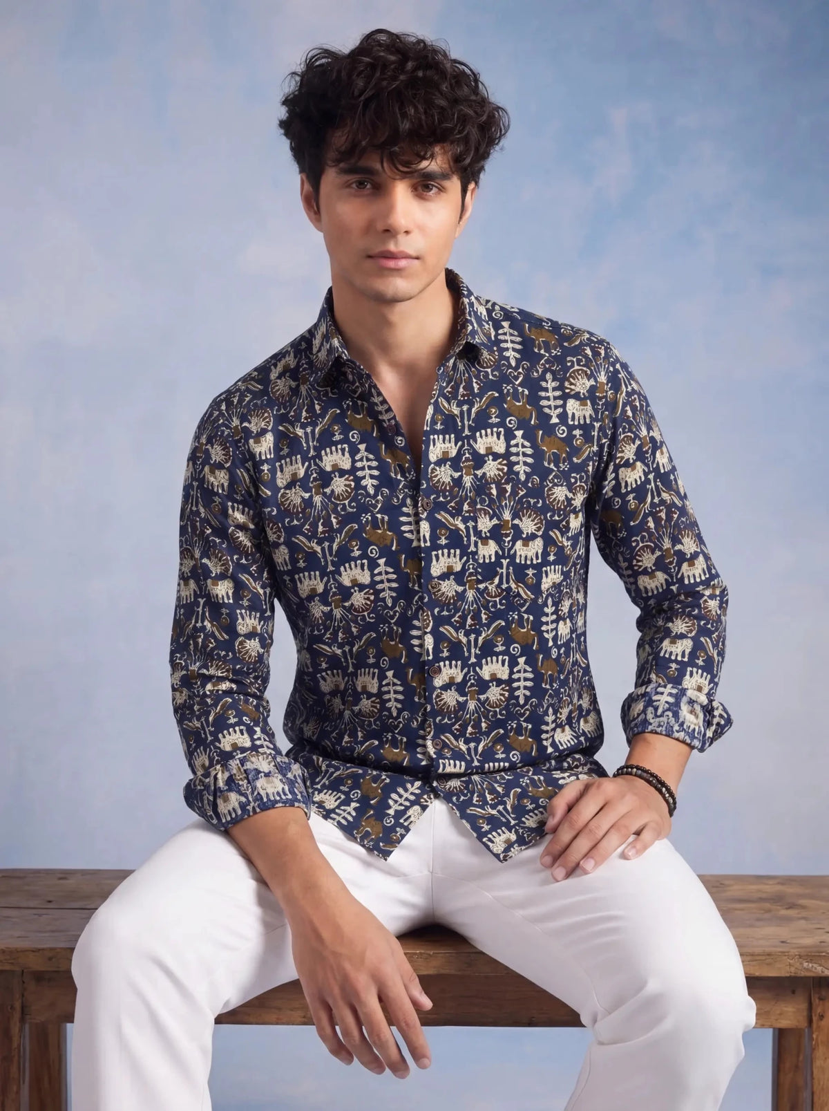 Nature's Canvas – Printed Cotton Full Sleeve - Jaipuri Crown