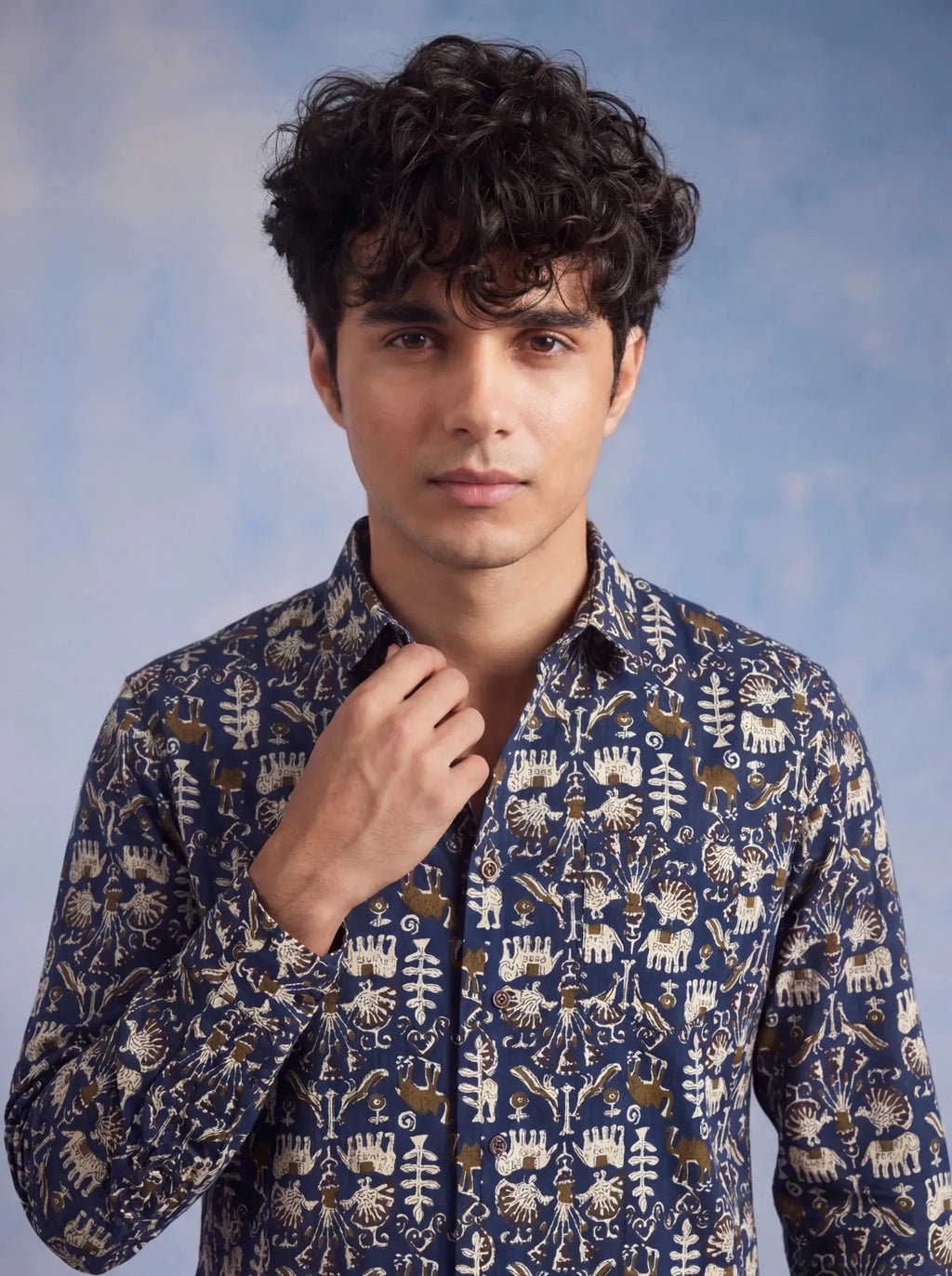 Nature's Canvas – Printed Cotton Full Sleeve - Jaipuri Crown
