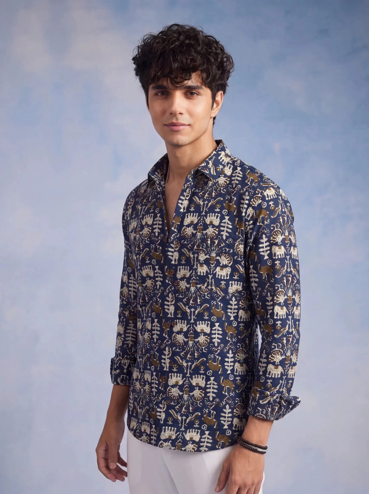 Nature's Canvas – Printed Cotton Full Sleeve - Jaipuri Crown