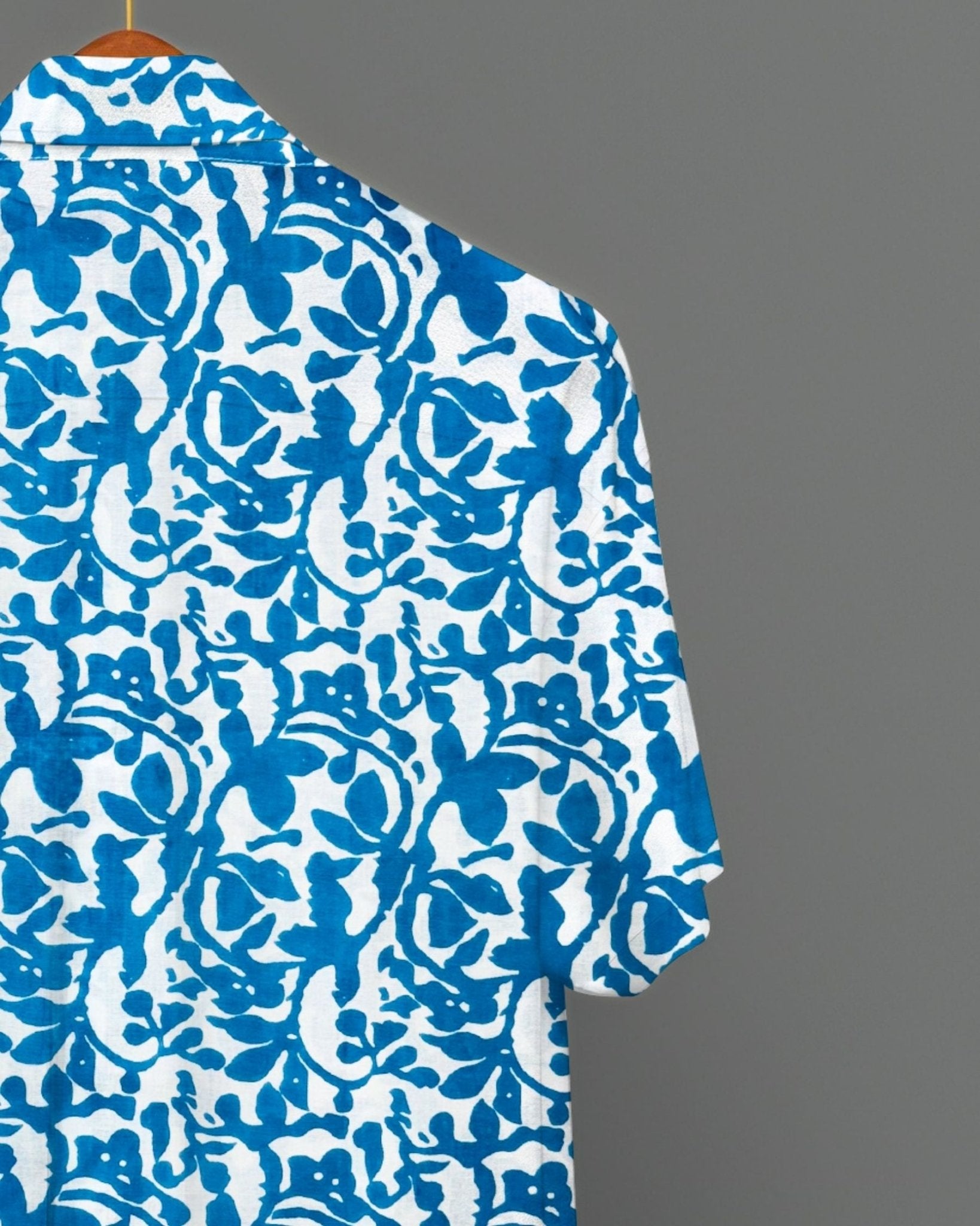 Neela Baag – Half Sleeve Cotton Shirt - Jaipuri Crown