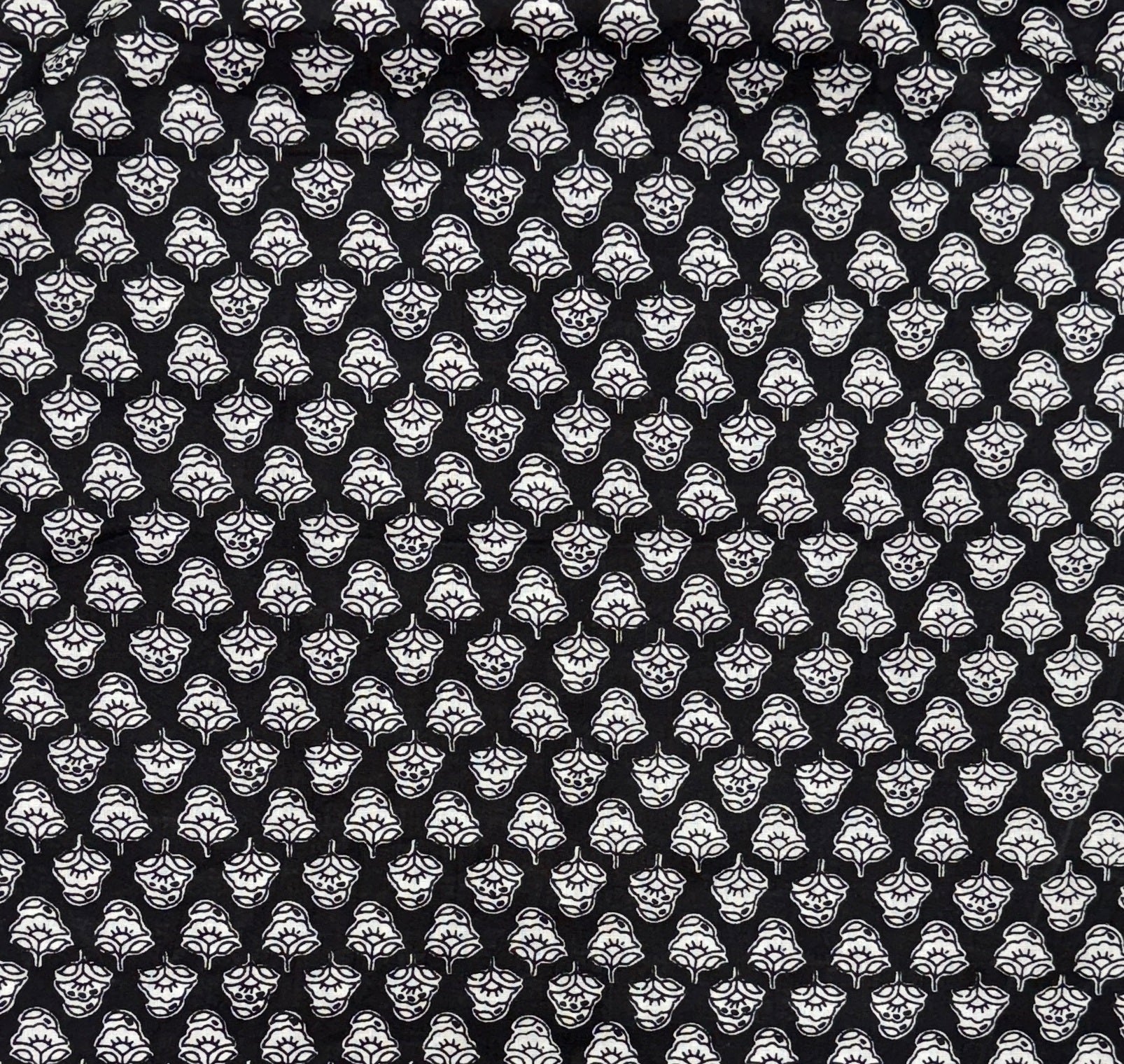 Noir Buta – Half Sleeve Cotton Shirt - Jaipuri Crown
