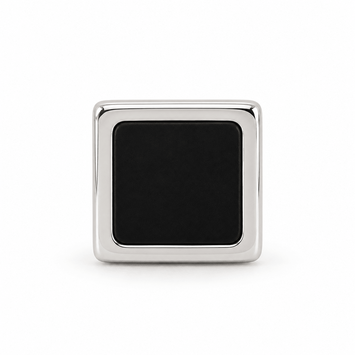 Onyx Edge Silver Stud Earring - Men's Jewellery - Jaipuri Crown