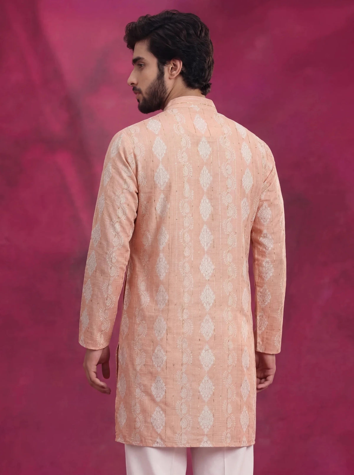 Opulent Golden Work Kurta - Jaipuri Crown
