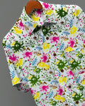 Phoolon Ki Baarish – Half Sleeve Cotton Shirt - Jaipuri Crown
