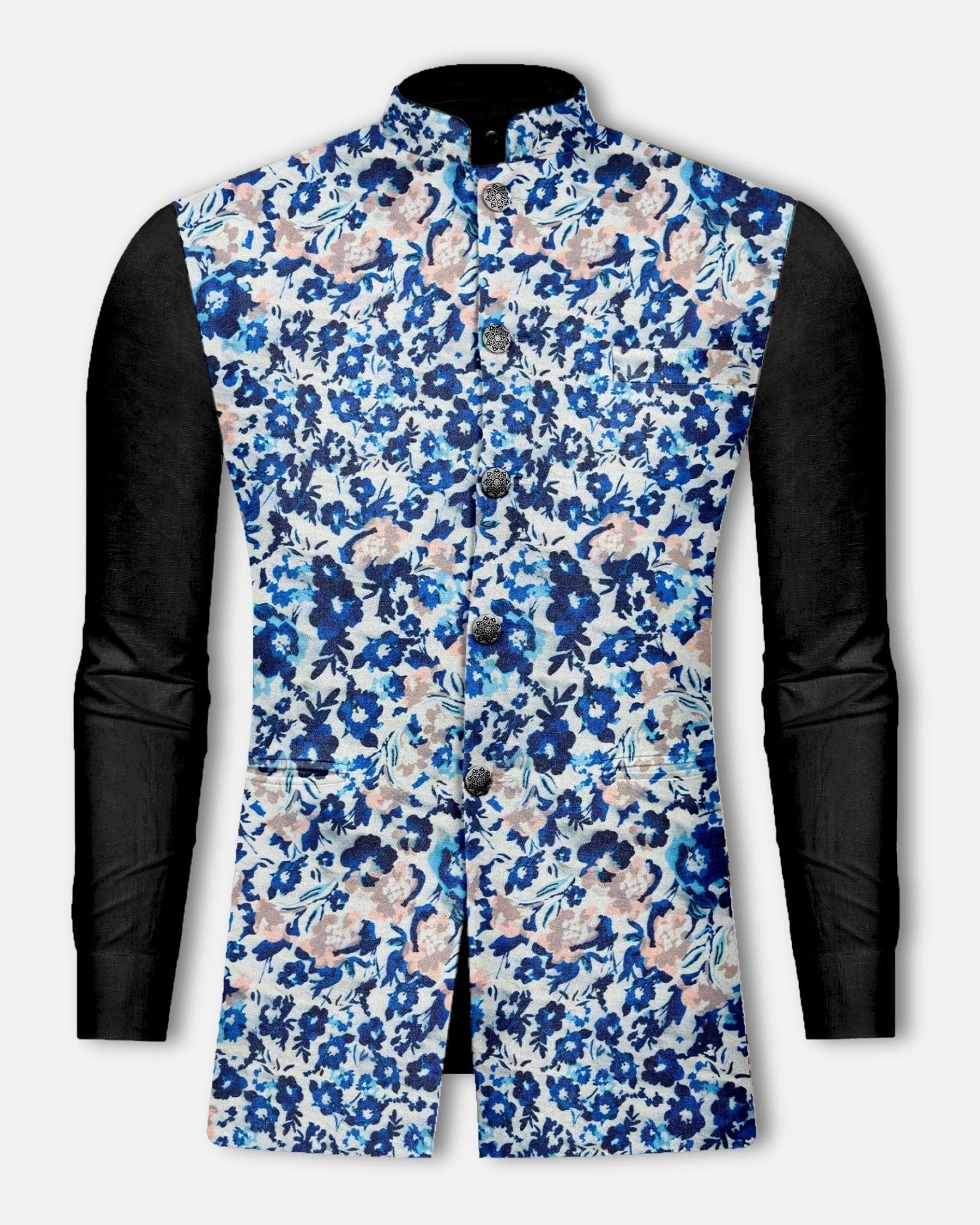 Phulkari Paragon Nehru Jacket - Jaipuri Crown