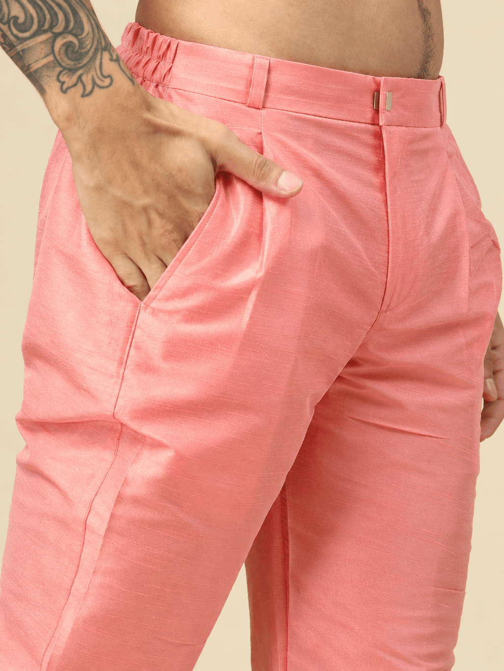 Pink Long Pajama - Jaipuri Crown