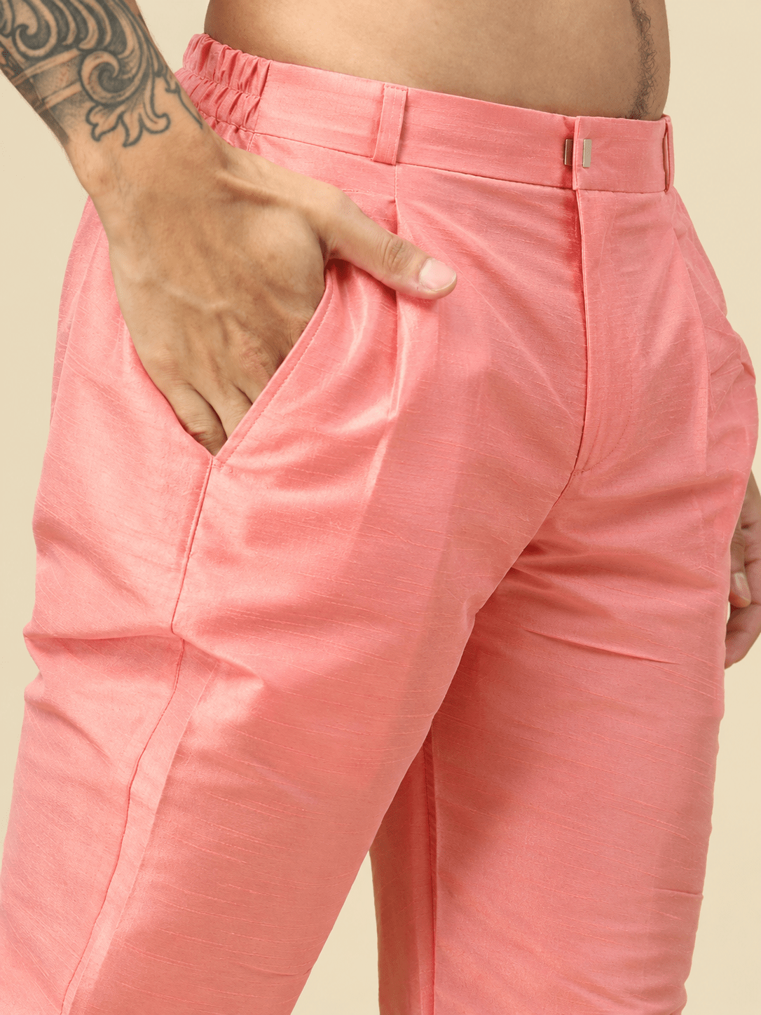 Pink Long Pajama - Jaipuri Crown
