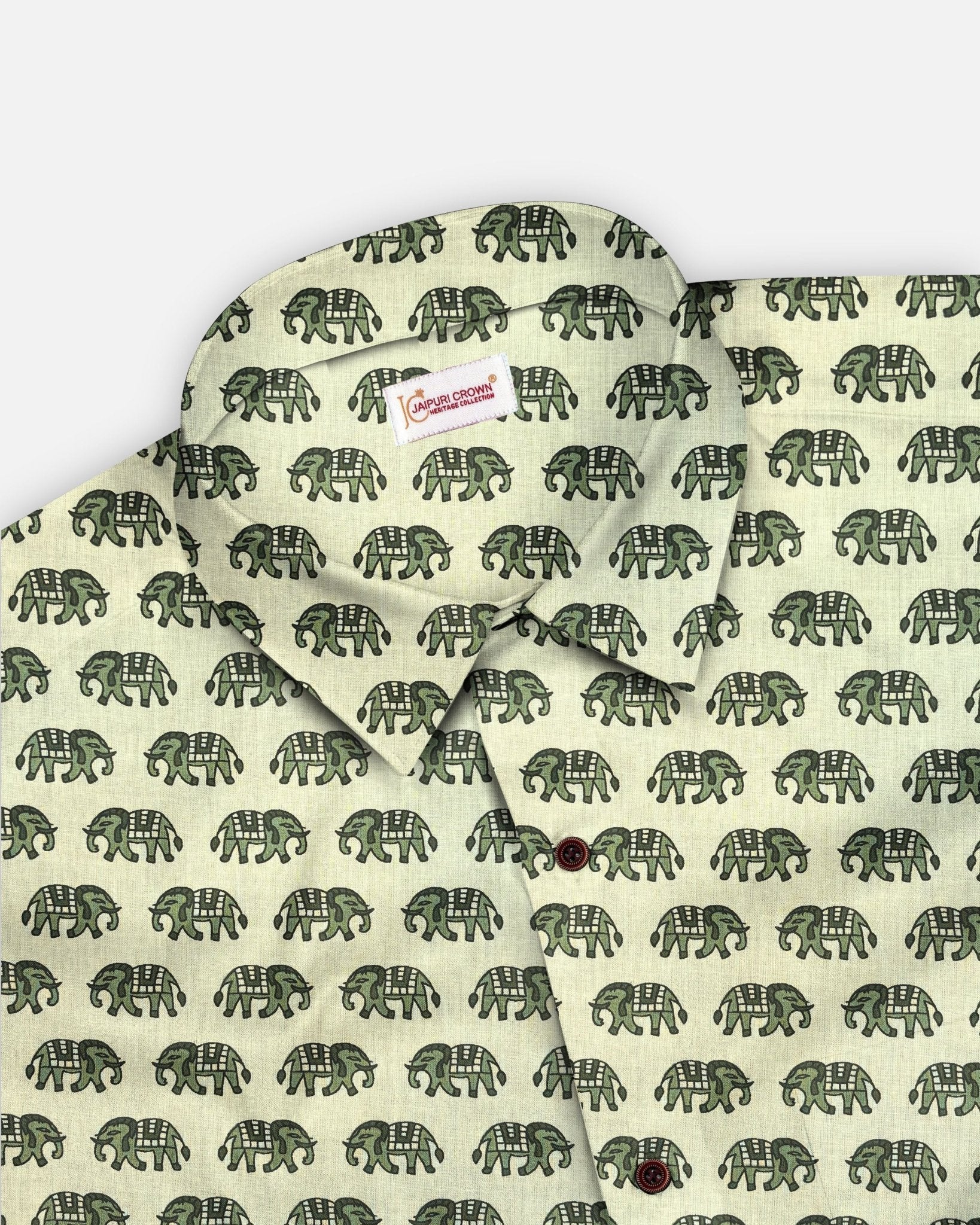 Poppy Printed - Pure Cotton Shirt - Pure Cotton Shirt - Jaipuri Crown