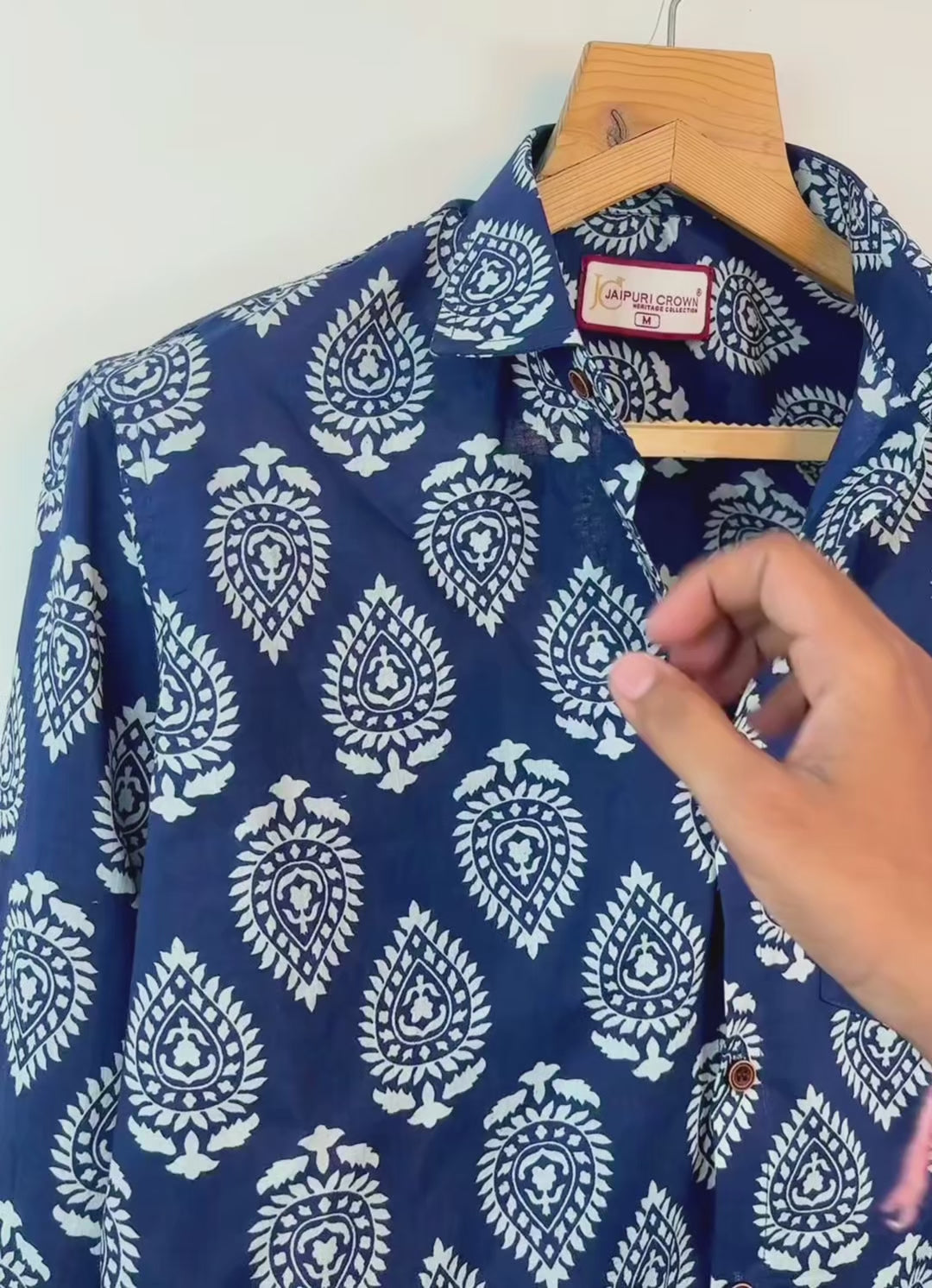 Desert Bloom – Printed Cotton Full Sleeve Shirt