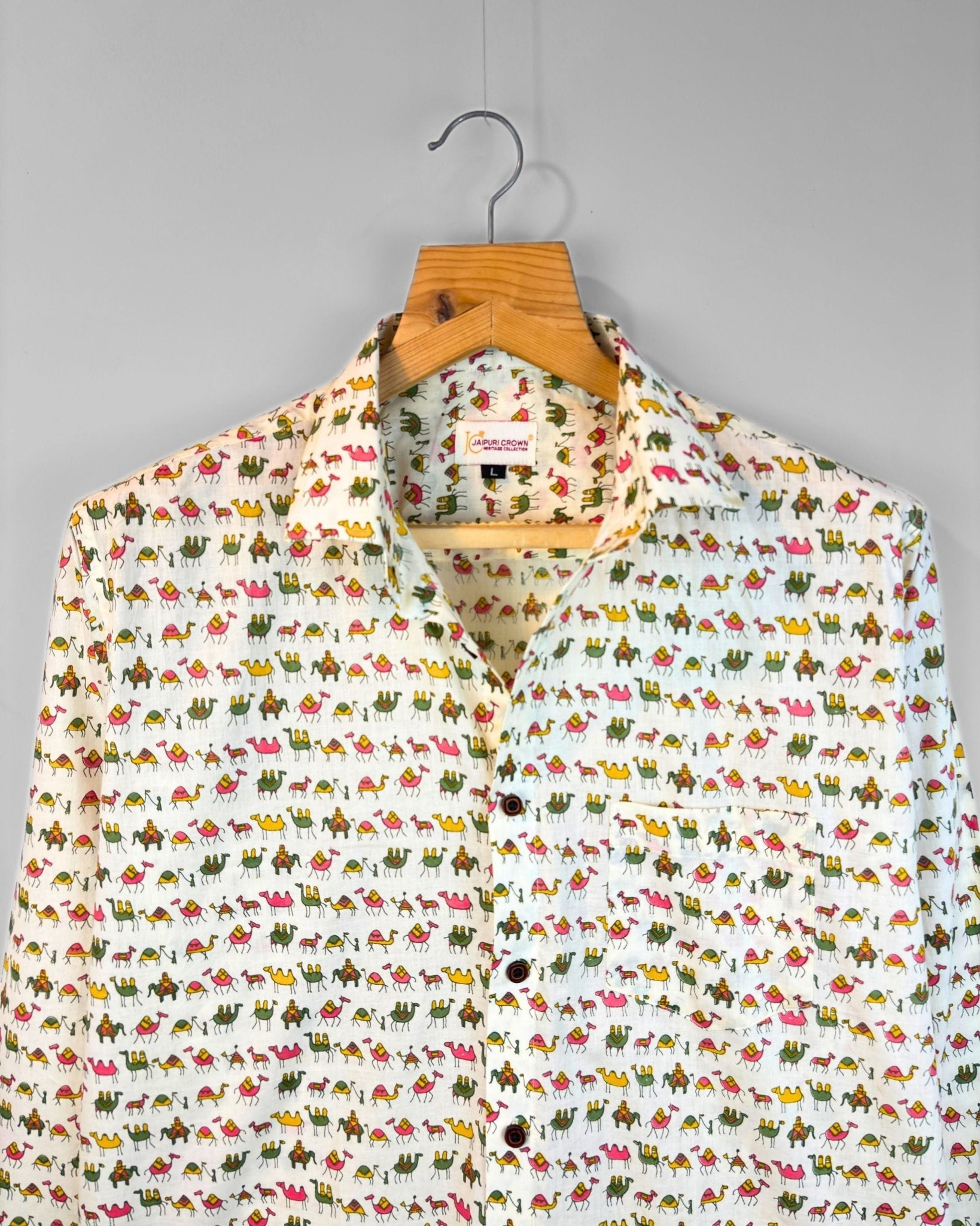 Pushkar Parade - Pure Cotton Shirt - Jaipuri Crown