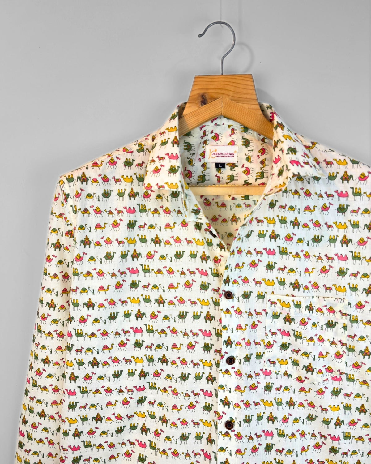 Pushkar Parade - Pure Cotton Shirt - Jaipuri Crown